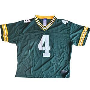 Green Bay Packers Number Four Brett Farve Jersey NFL Reebok Size XL